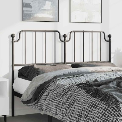 Cabecero de metal negro 150 cm