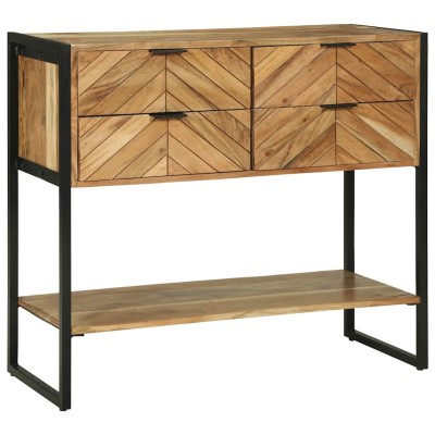 Mesa Consola Marrón 90 x 35 x 80 cm madera maciza de mango