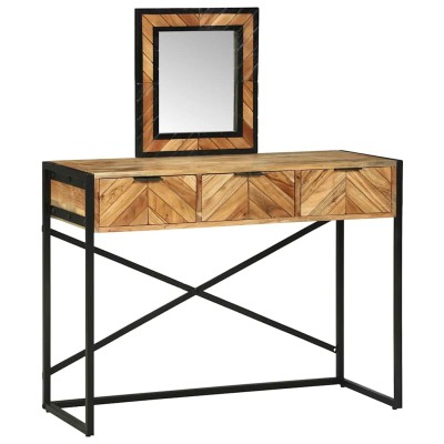 Mesa de tocador con cajón Marrón 100 x 40 x 120 cm