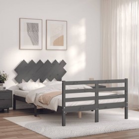 Barandilla de seguridad cama de niño gris oscuro tela 200x25 cm
