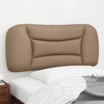 Cabecero de cama acolchado cuero sintético capuchino 80 cm
