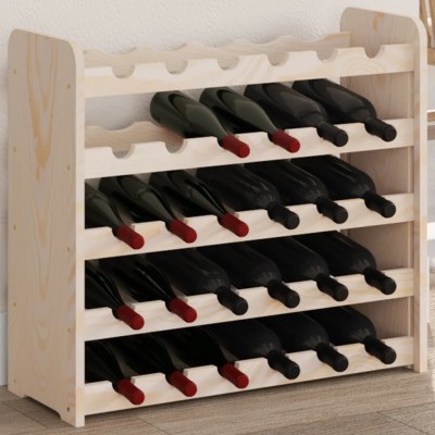 Botellero madera maciza de pino 67,5x25x60 cm