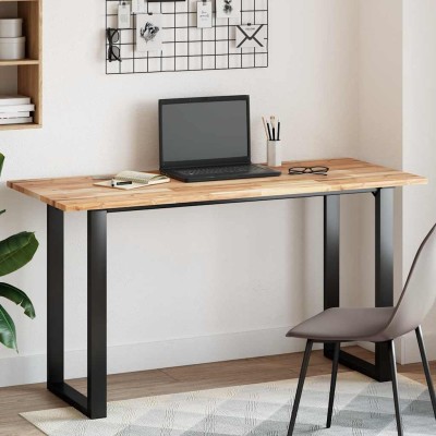 Tablero de mesa rectangular madera maciza acacia 140x60x2 cm