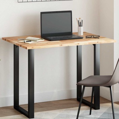 Tablero de mesa rectangular madera maciza de acacia 100x70x2 cm