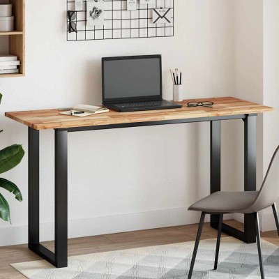 Tablero de mesa rectangular madera maciza acacia 120x50x2 cm