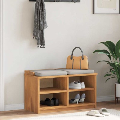 Banco de recibidor SANDNES madera maciza de pino 87x40x50 cm