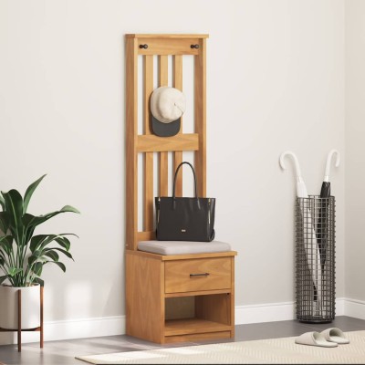 Perchero de entrada SANDNES 45x40x159,5cm madera maciza de pino
