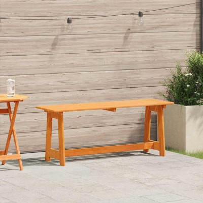 Banco de exterior Marrón 119 x 35 x 47 cm Madera maciza de Pino