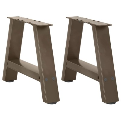 Patas para mesa de centro en forma de A (2 unidades, 50 x 30-31 cm, acero)