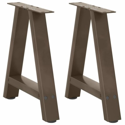 Patas para mesa de centro en forma de A (2 unidades, 38 x 42-43 cm, acero)
