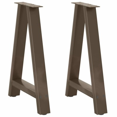 Patas para mesa de comedor en forma de A (2 unidades, 50 x 72-73 cm, acero)