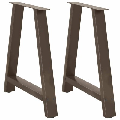 Patas para mesa de comedor en forma de A (2 unidades, 70 x 72-73 cm, acero)