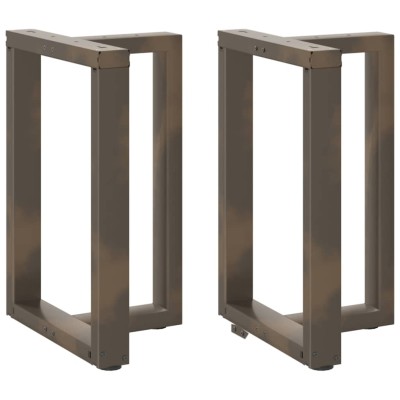 Patas para mesa de comedor en forma de T (2 unidades), color negro, 60 x 35 x (72-73) cm, acero