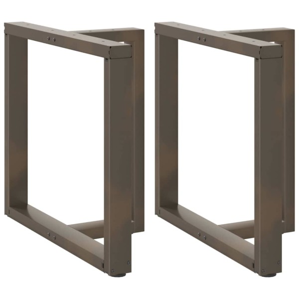 Patas para mesa de comedor en forma de T (2 unidades), color negro, 80 x 35 x (72-73) cm, acero