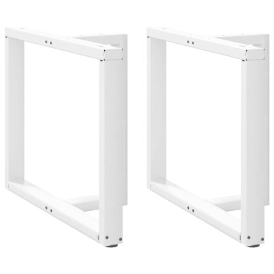 Patas para mesa de comedor en forma de T (2 unidades), color blanco, 90 x 35 x (72-73) cm, acero