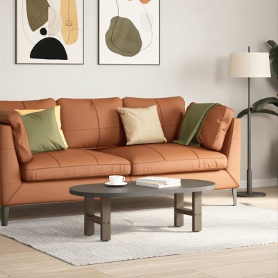 Patas para mesa de centro de acero natural (2 unidades, 40 x 30-31 cm)