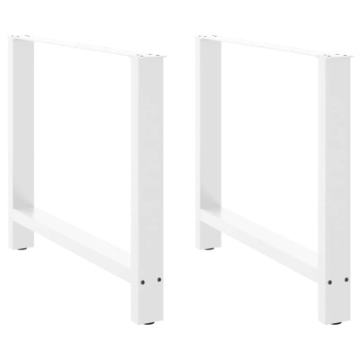 Patas para mesa de comedor blancas (2 unidades, 100 x 72-73 cm, acero)
