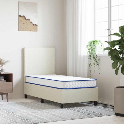 Colchón de espuma viscoelástica blanco 80x160x17 cm suave