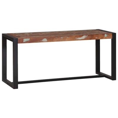 Banco Multicolor 100 x 35 x 45 cm Madera maciza recuperada
