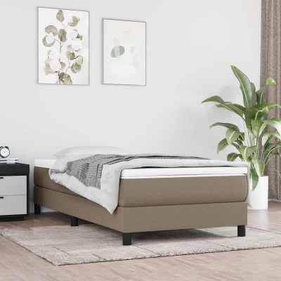 Colchón de muelles ensacados para niños tela taupe 80x160 cm