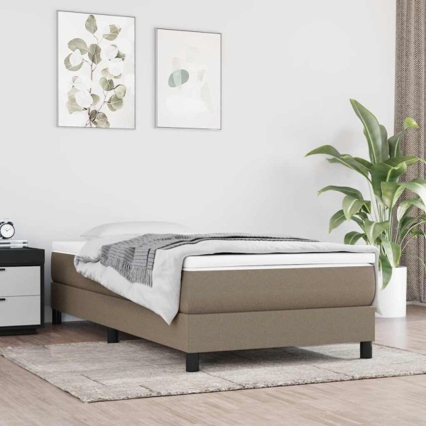 Colchón de muelles ensacados para niños tela taupe 80x160 cm