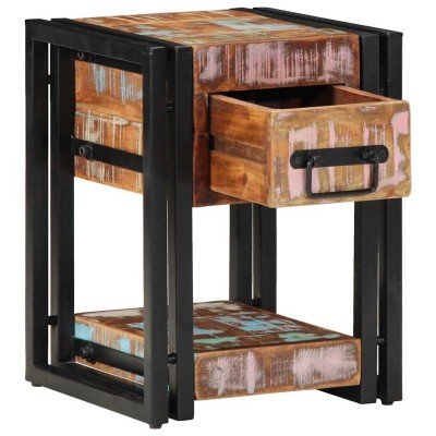Armario de Noche 30 x 30 x 40 cm madera maciza reciclada