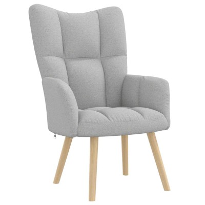 Sillón de relax tela gris nube