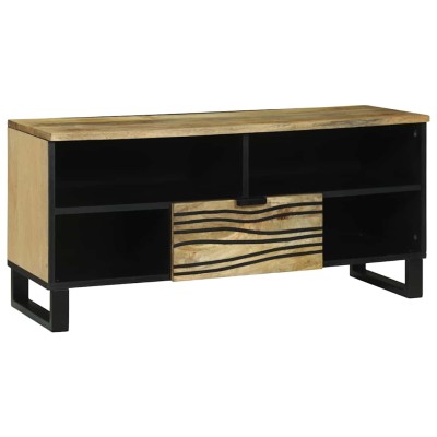 Armario de TV Marrón 105 x 33 x 46 cm madera maciza de mango