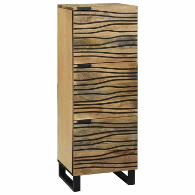 Alto Marrón 40 x 33 x 110 cm madera maciza de mango