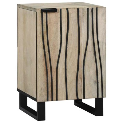 Gabinete de Baño con estante Marrón y Negro 38 x 33.5 x 58 cm