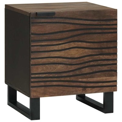 Armario de Noche Nogal 40 x 33 x 46 cm madera maciza de mango