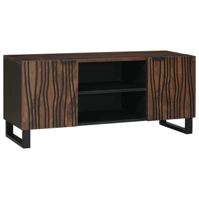 Cabinet de TV Marrón 160 x 30 x 30.5 cm madera maciza de mango