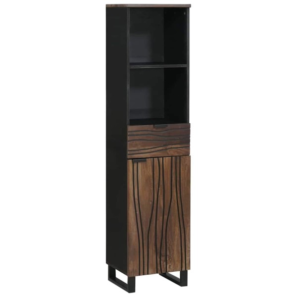 Gabinete de Baño Marrón 38 x 33 x 160 cm Madera maciza de Mango