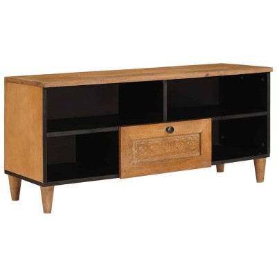 Gabinete de TV con cajón Marrón claro 105 x 33 x 46 cm