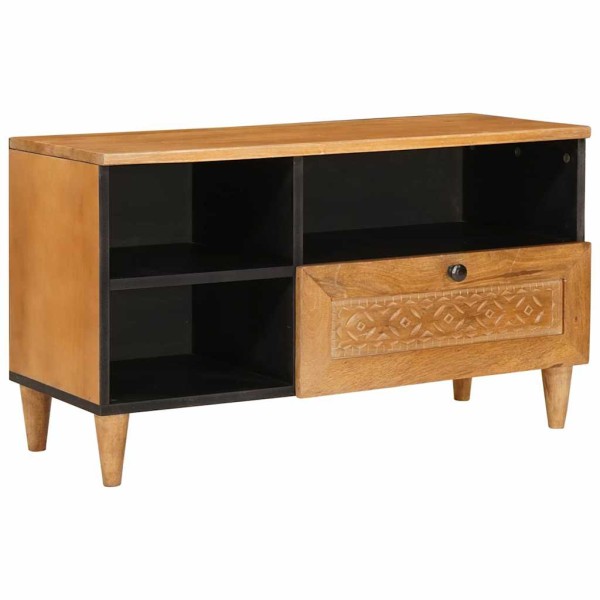 Gabinete de TV con cajón Marrón claro 80 x 33 x 46 cm