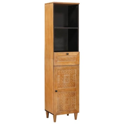 Gabinete de Baño con cajón Marrón claro 38 x 33.5 x 160 cm