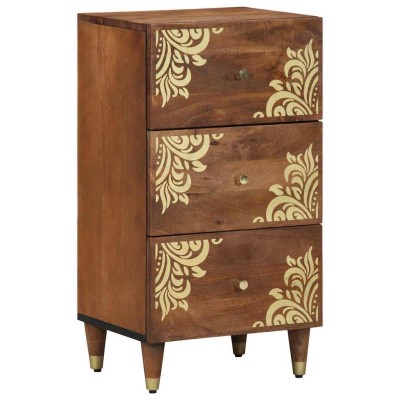 Aparador Marrón 40 x 33.5 x 75 cm Madera maciza de Mango