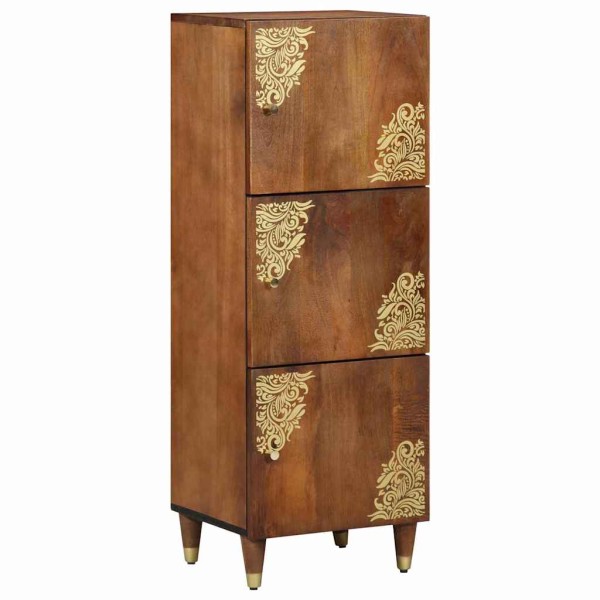 Aparador Marrón 40 x 33.5 x 110 cm Madera maciza de Mango