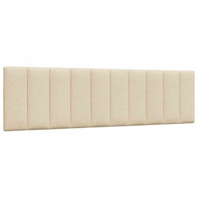 Cabecero de cama acolchado tela crema 180 cm