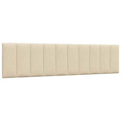Cabecero de cama acolchado tela crema 200 cm