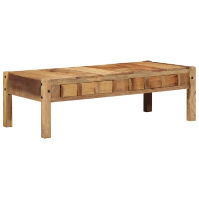 Mesa de Café Marrón 110 x 55 x 35 cm Madera maciza recuperada