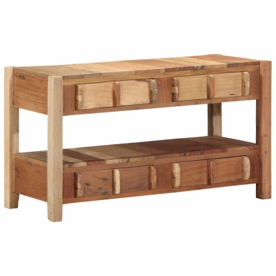 Gabinete de TV Marrón 83 x 33 x 46 cm Madera maciza recuperada