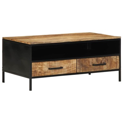 Mesa de Café Marrón 90 x 50 x 40 cm Madera maciza de Mango