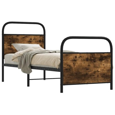 Estructura cama sin colchón 75x190 cm madera contrachapada