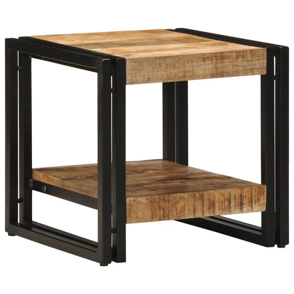 Mesa de Café Marrón 40 x 40 x 38 cm madera maciza de mango