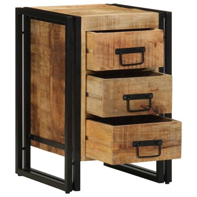 Armario de Noche Marrón 40 x 35 x 50 cm madera maciza de mango
