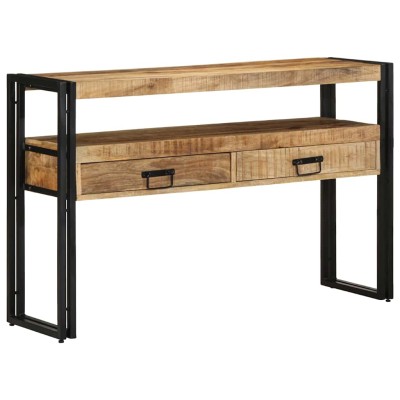 Mesa Consola Marrón 120 x 33 x 75 cm madera maciza de mango