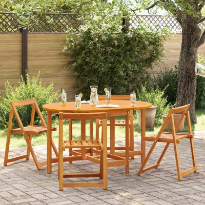 Mesa de Jardín Marrón 110 x 60 x 72 cm Madera maciza de Acacia