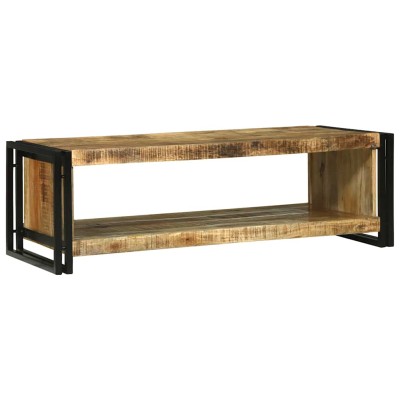 Mesa de Café 120 x 50 x 38 cm Madera maciza de mango rugosa