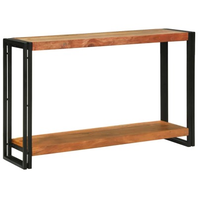 Mesa Consola Marrón 120 x 33 x 75 cm madera maciza de acacia